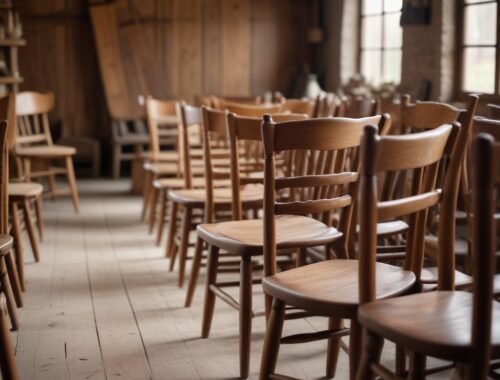 Деревянные стулья в ассортименте