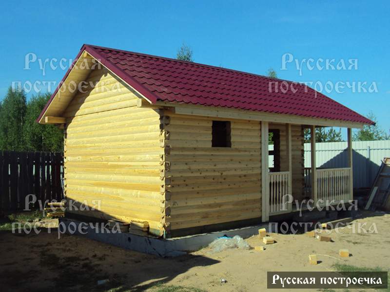 Какой фундамент выбрать для маленькой бани из бруса | Русская построечка